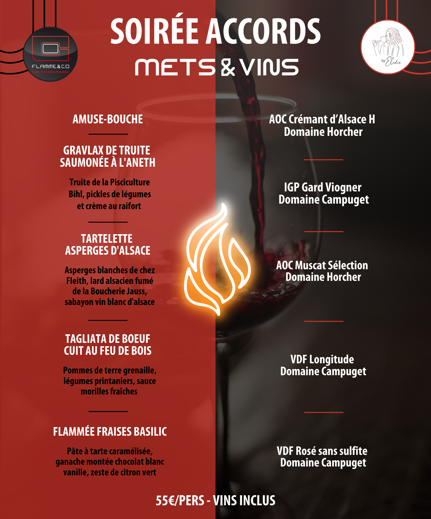 Soir&eacute;e accords mets &amp; vins du 12 mai Soultz-Haut-Rhin